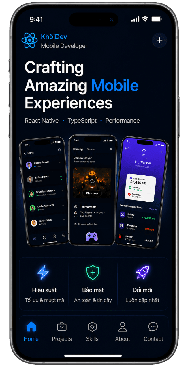 Ứng dụng di động React Native